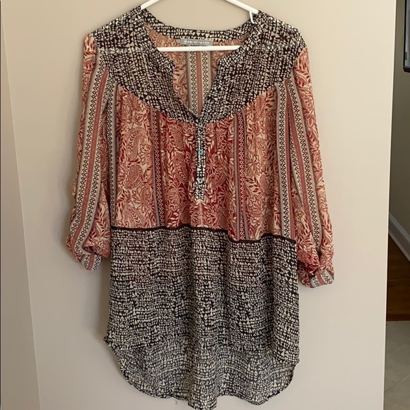 Daniel Rainn Tops - •FINAL SALE• Sheer Printed Top